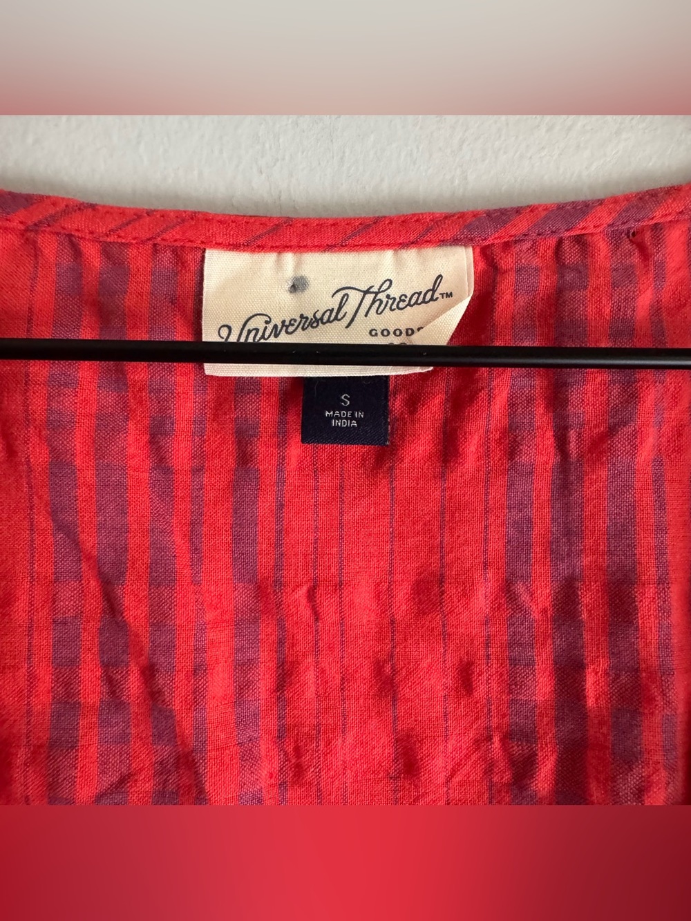 Universal Thread Flutter Short Sleeve Cropped Wrap Blouse Size Small - Picture 6 of 7